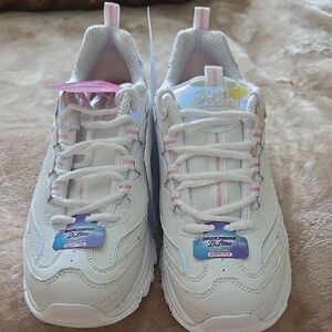 White and Pink Women's Sneakers